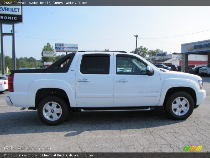 Summit White / Ebony 2008 Chevrolet Avalanche LTZ
