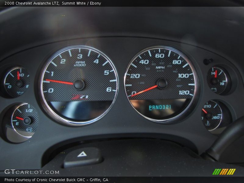 Summit White / Ebony 2008 Chevrolet Avalanche LTZ
