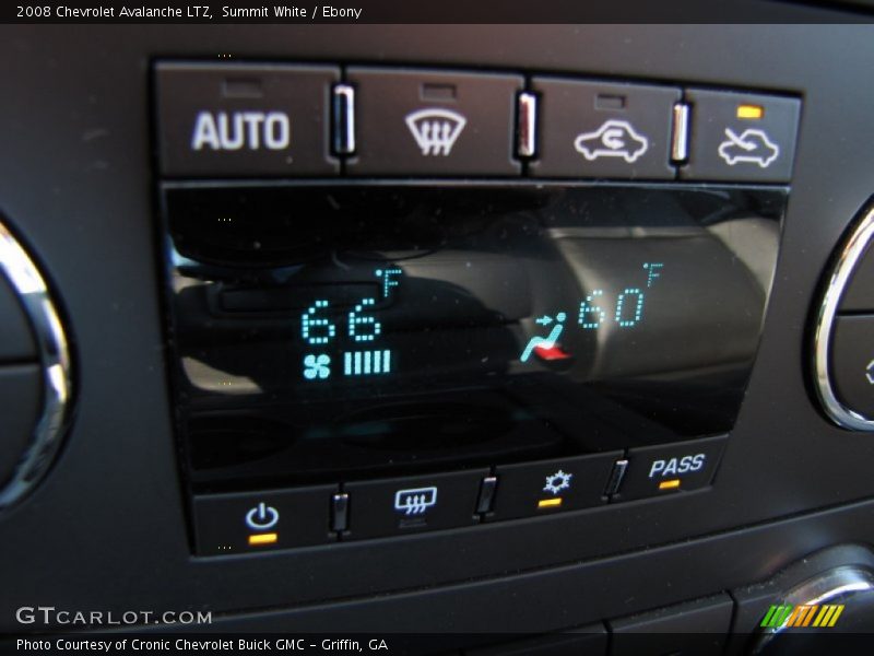 Summit White / Ebony 2008 Chevrolet Avalanche LTZ