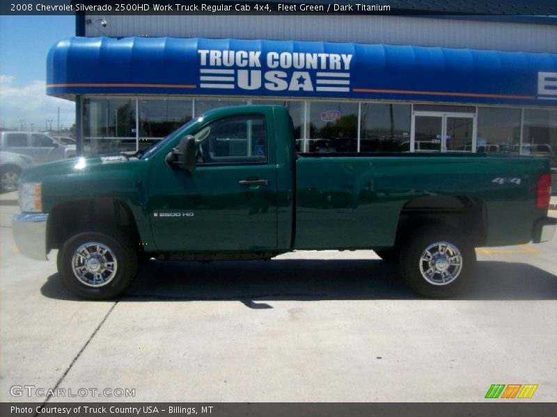 Fleet Green / Dark Titanium 2008 Chevrolet Silverado 2500HD Work Truck Regular Cab 4x4