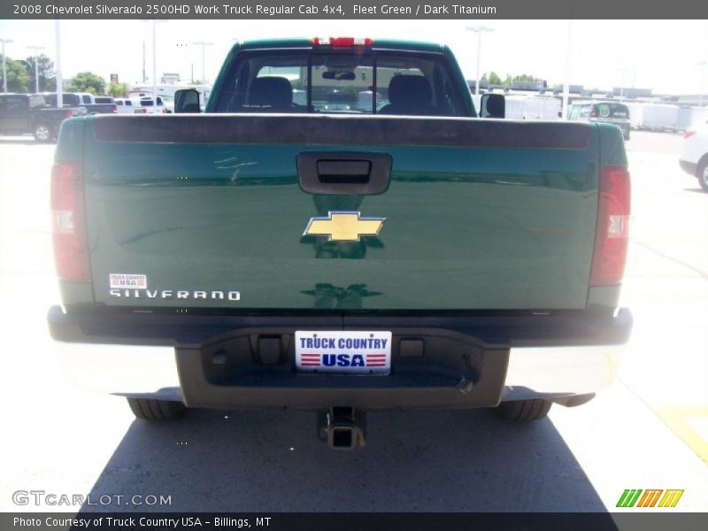 Fleet Green / Dark Titanium 2008 Chevrolet Silverado 2500HD Work Truck Regular Cab 4x4