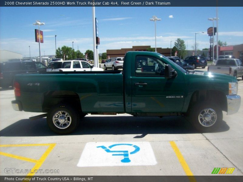 Fleet Green / Dark Titanium 2008 Chevrolet Silverado 2500HD Work Truck Regular Cab 4x4