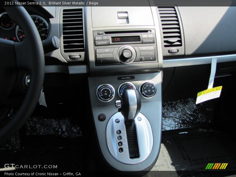 Brilliant Silver Metallic / Beige 2012 Nissan Sentra 2.0