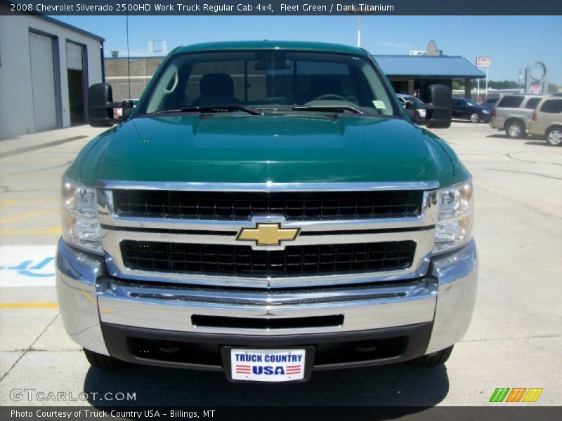 Fleet Green / Dark Titanium 2008 Chevrolet Silverado 2500HD Work Truck Regular Cab 4x4