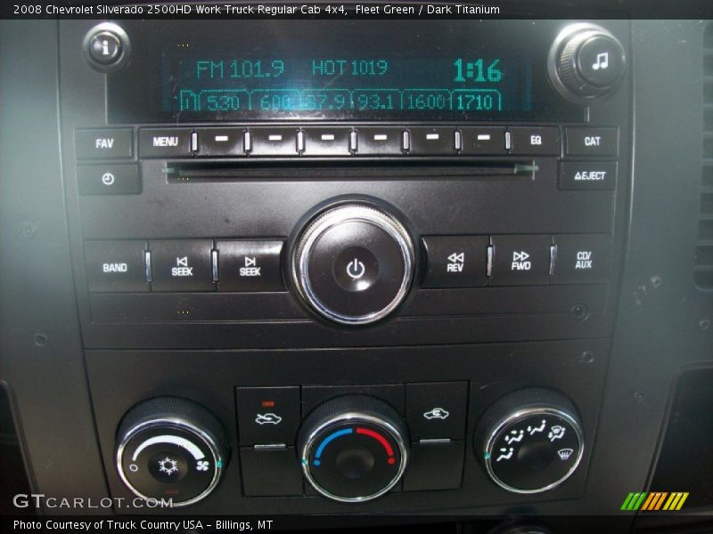 Controls of 2008 Silverado 2500HD Work Truck Regular Cab 4x4
