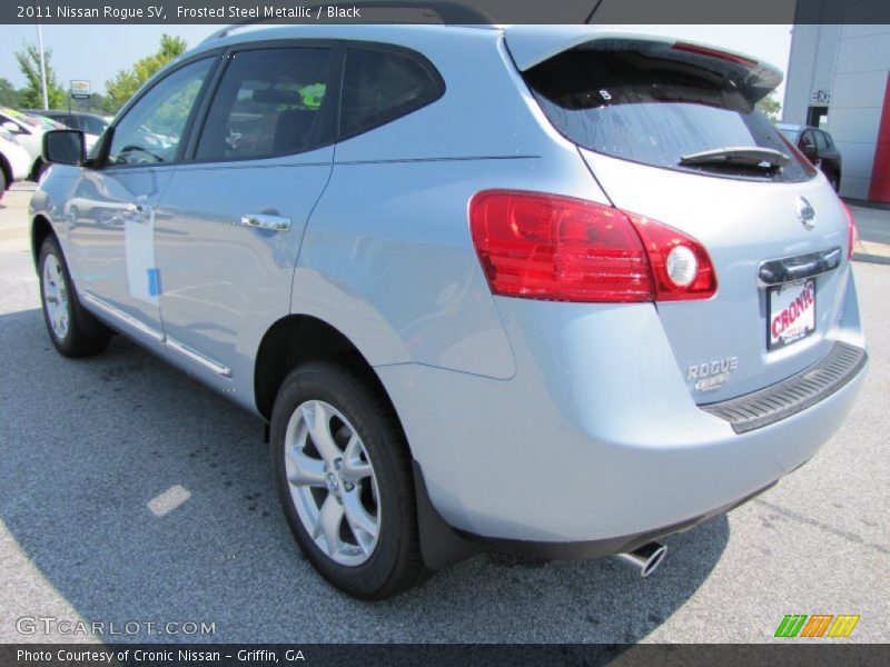 Frosted Steel Metallic / Black 2011 Nissan Rogue SV