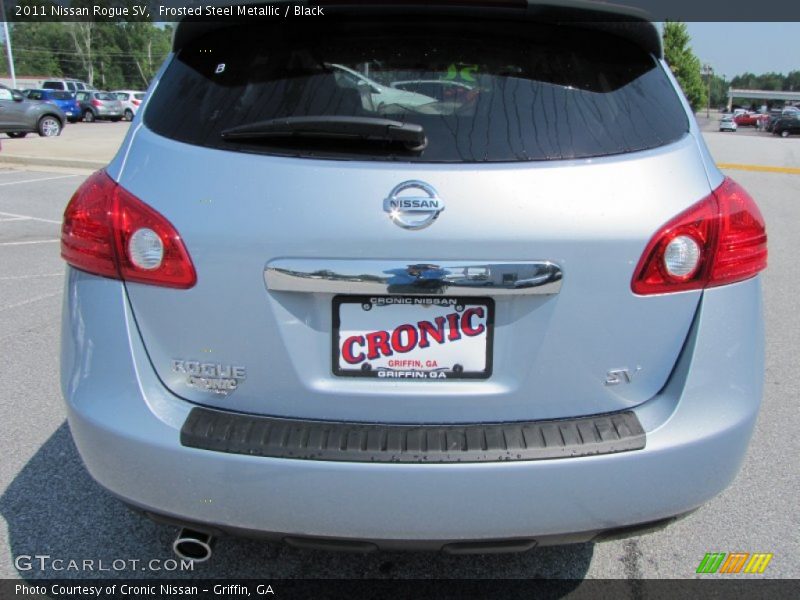 Frosted Steel Metallic / Black 2011 Nissan Rogue SV