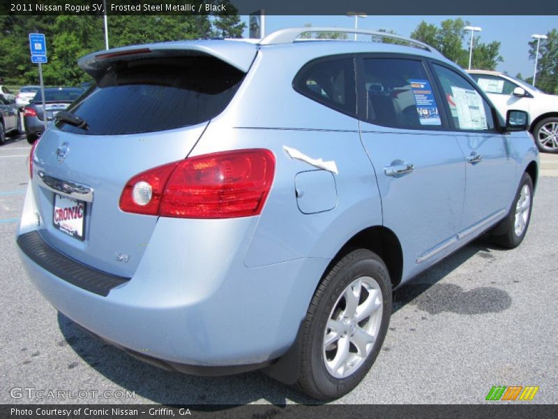 Frosted Steel Metallic / Black 2011 Nissan Rogue SV