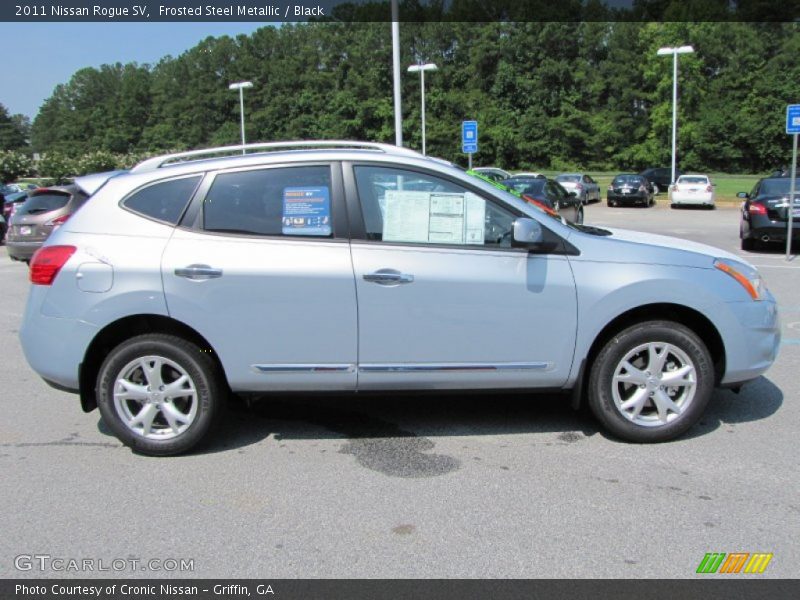 Frosted Steel Metallic / Black 2011 Nissan Rogue SV