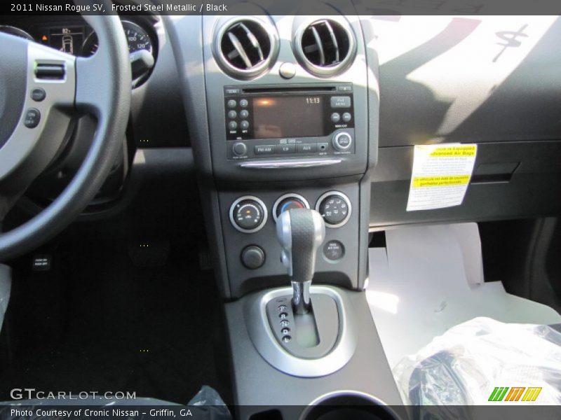 Frosted Steel Metallic / Black 2011 Nissan Rogue SV