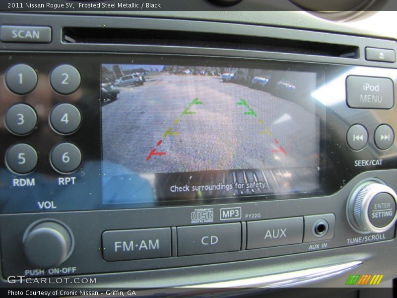 Frosted Steel Metallic / Black 2011 Nissan Rogue SV