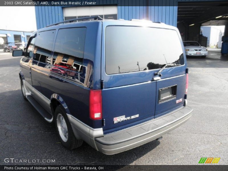 Dark Blue Metallic / Pewter 2003 GMC Safari SLT AWD