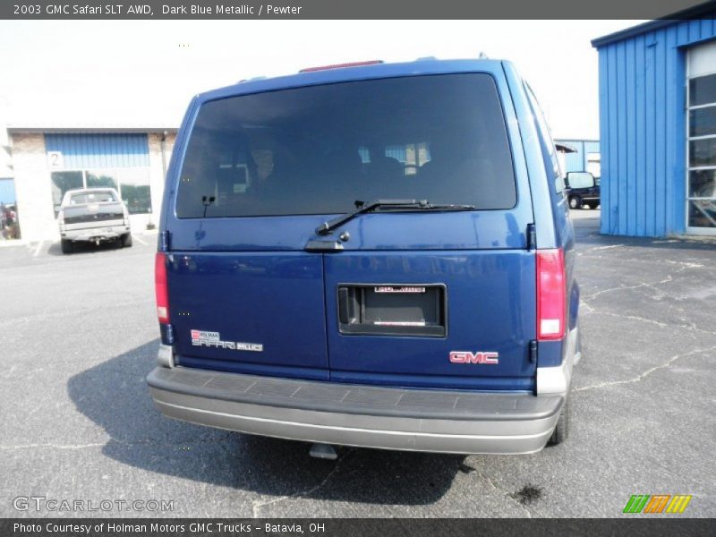 Dark Blue Metallic / Pewter 2003 GMC Safari SLT AWD