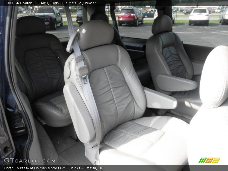 Dark Blue Metallic / Pewter 2003 GMC Safari SLT AWD