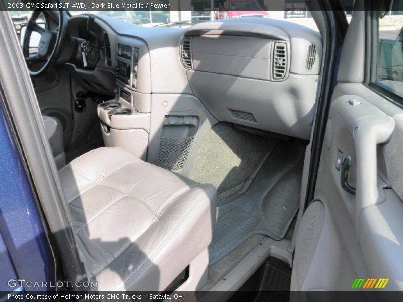 Dark Blue Metallic / Pewter 2003 GMC Safari SLT AWD