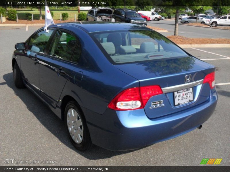 Atomic Blue Metallic / Gray 2010 Honda Civic DX-VP Sedan