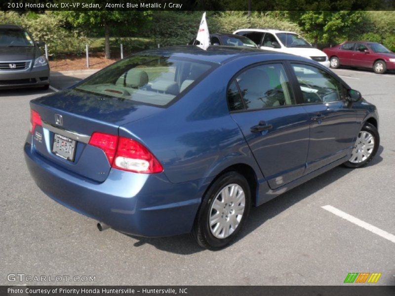Atomic Blue Metallic / Gray 2010 Honda Civic DX-VP Sedan