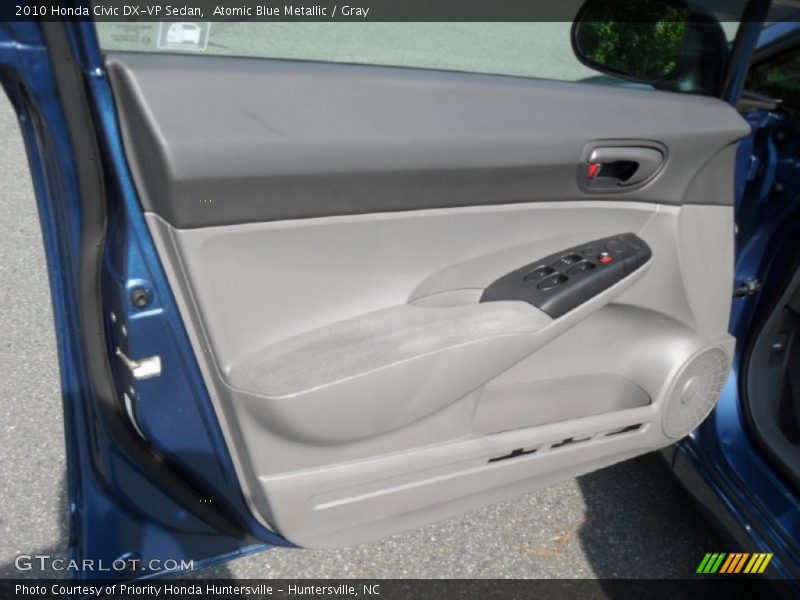 Atomic Blue Metallic / Gray 2010 Honda Civic DX-VP Sedan