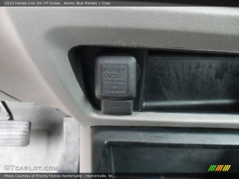 Atomic Blue Metallic / Gray 2010 Honda Civic DX-VP Sedan