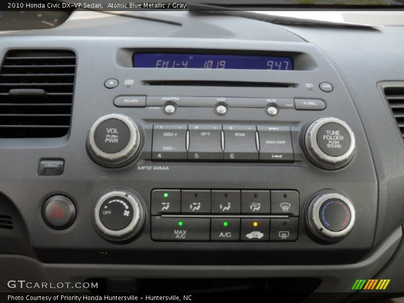 Controls of 2010 Civic DX-VP Sedan