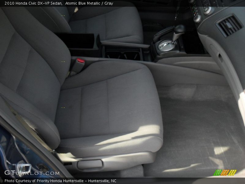 Atomic Blue Metallic / Gray 2010 Honda Civic DX-VP Sedan