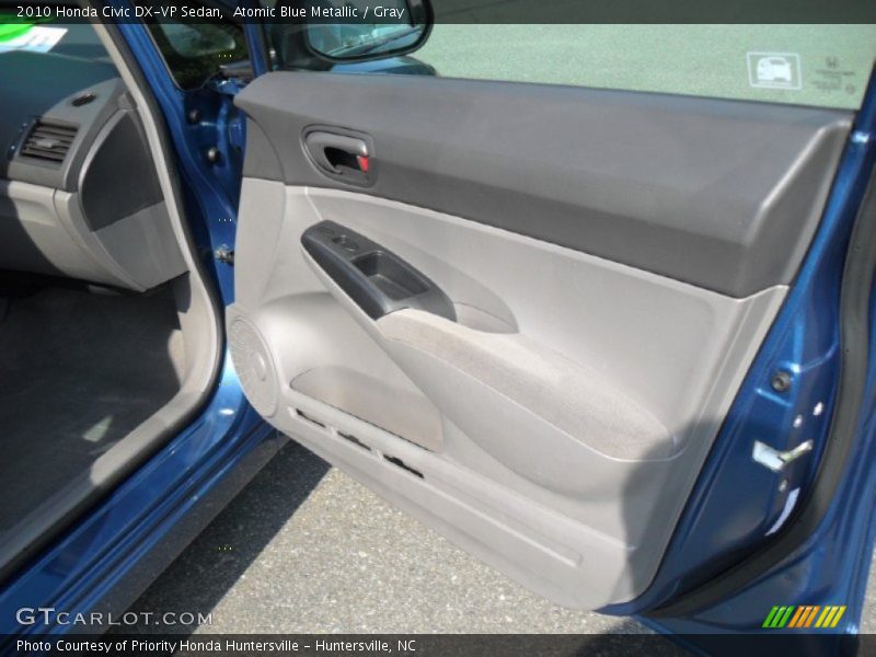 Atomic Blue Metallic / Gray 2010 Honda Civic DX-VP Sedan