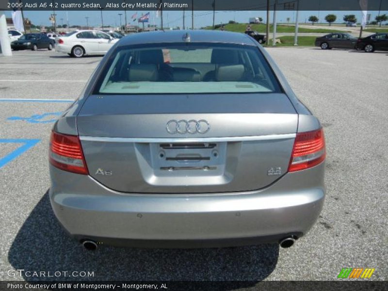 Atlas Grey Metallic / Platinum 2006 Audi A6 4.2 quattro Sedan