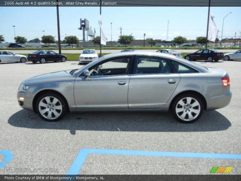 Atlas Grey Metallic / Platinum 2006 Audi A6 4.2 quattro Sedan