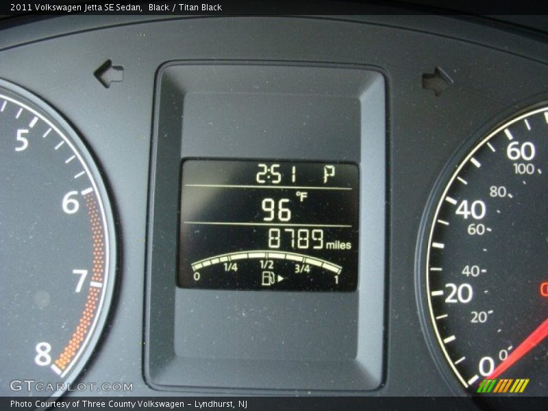 Black / Titan Black 2011 Volkswagen Jetta SE Sedan