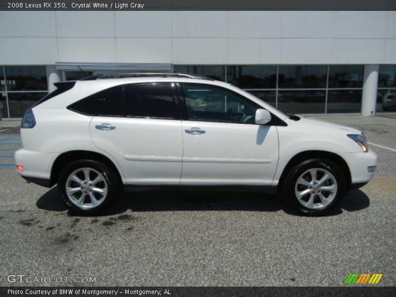 Crystal White / Light Gray 2008 Lexus RX 350