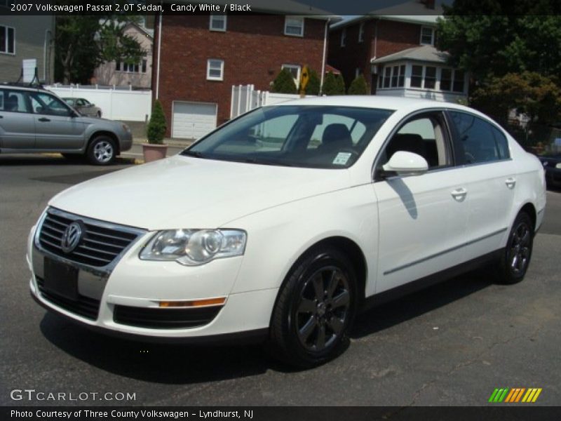 Candy White / Black 2007 Volkswagen Passat 2.0T Sedan