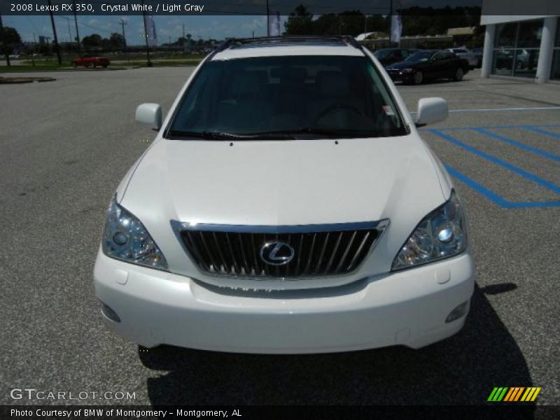 Crystal White / Light Gray 2008 Lexus RX 350