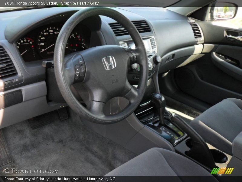 Graphite Pearl / Gray 2006 Honda Accord SE Sedan