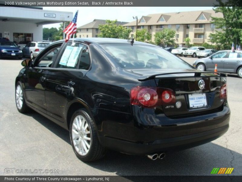 Black / Anthracite Black 2008 Volkswagen Jetta Wolfsburg Edition Sedan