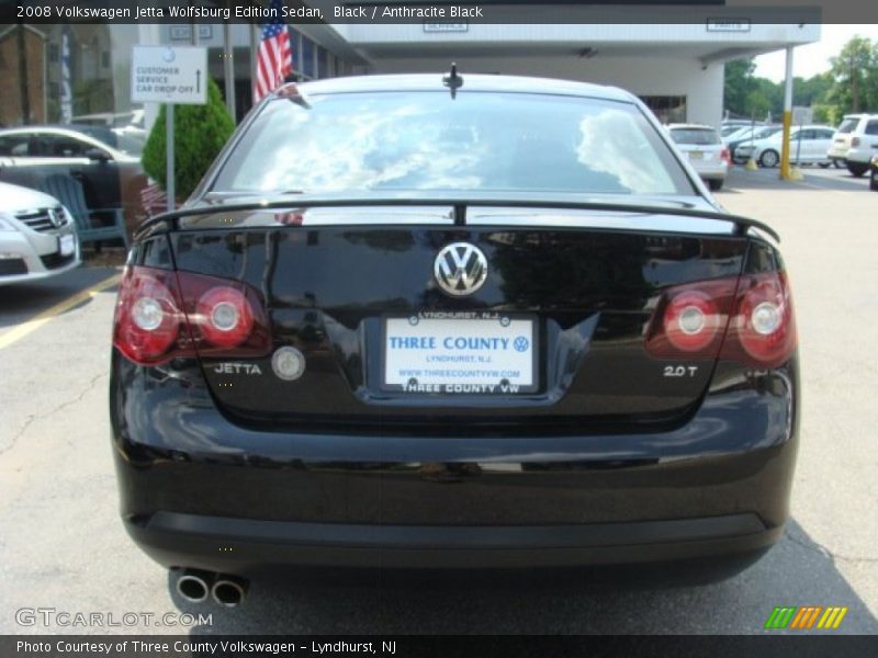 Black / Anthracite Black 2008 Volkswagen Jetta Wolfsburg Edition Sedan
