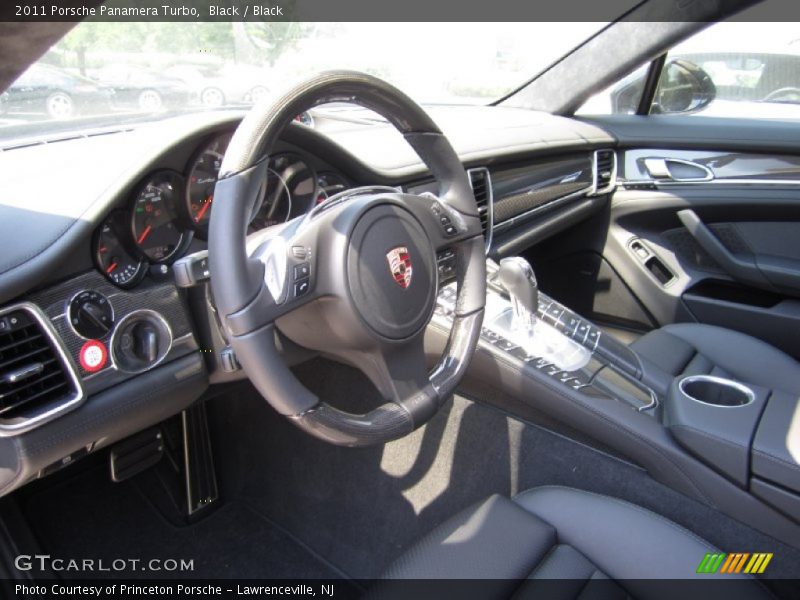 Black / Black 2011 Porsche Panamera Turbo