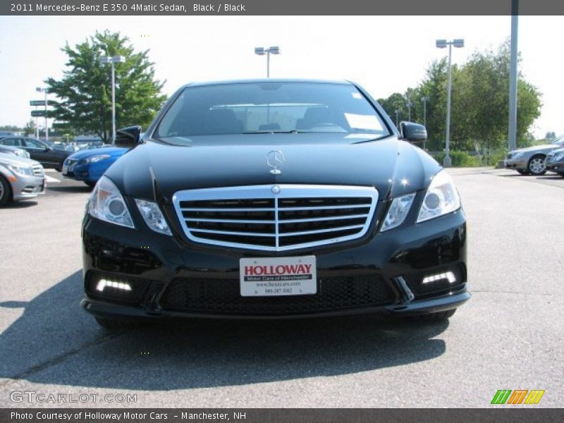 Black / Black 2011 Mercedes-Benz E 350 4Matic Sedan