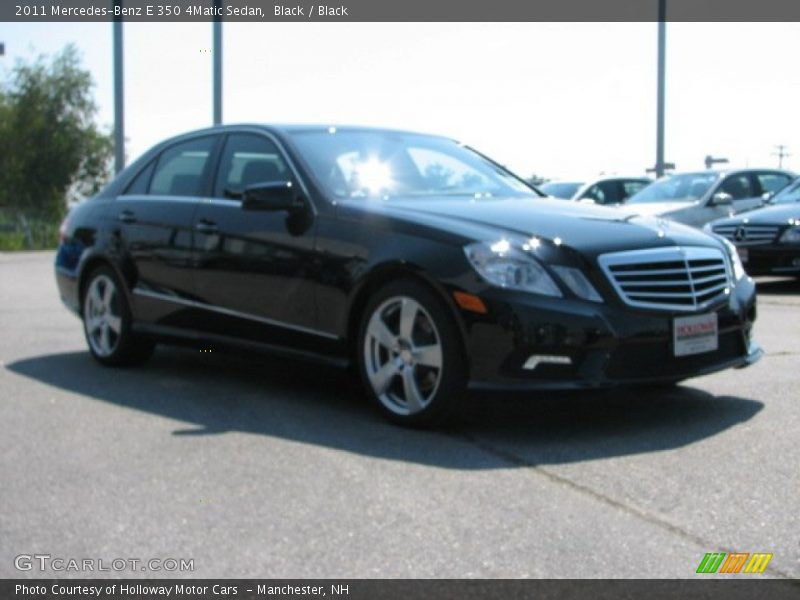 Black / Black 2011 Mercedes-Benz E 350 4Matic Sedan