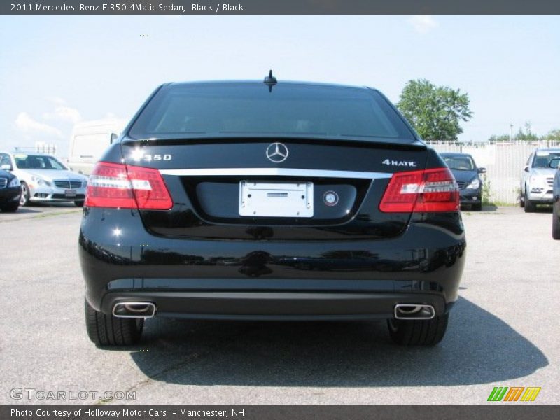 Black / Black 2011 Mercedes-Benz E 350 4Matic Sedan