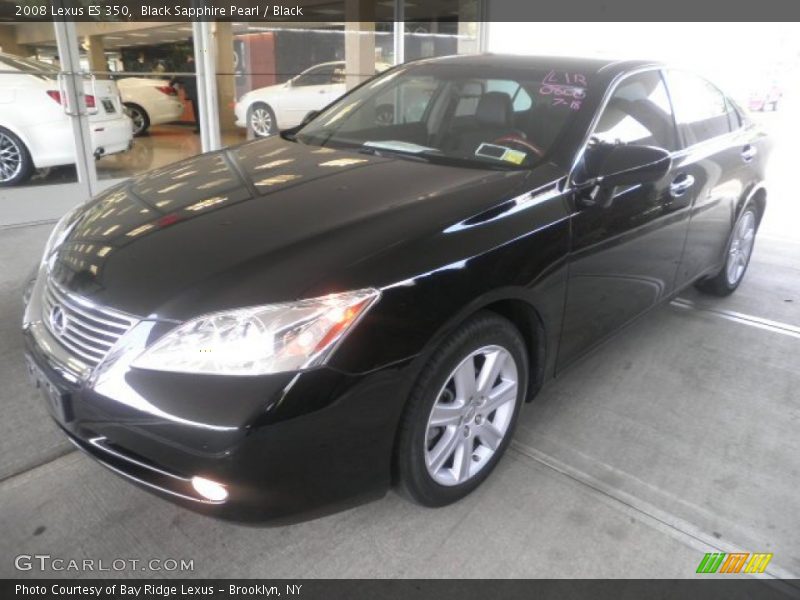 Black Sapphire Pearl / Black 2008 Lexus ES 350
