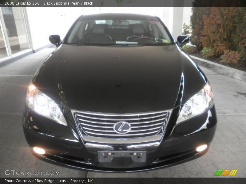 Black Sapphire Pearl / Black 2008 Lexus ES 350