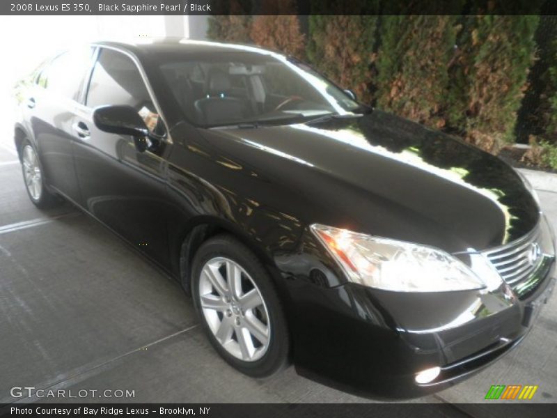 Black Sapphire Pearl / Black 2008 Lexus ES 350