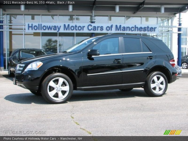 Black / Black 2011 Mercedes-Benz ML 350 4Matic
