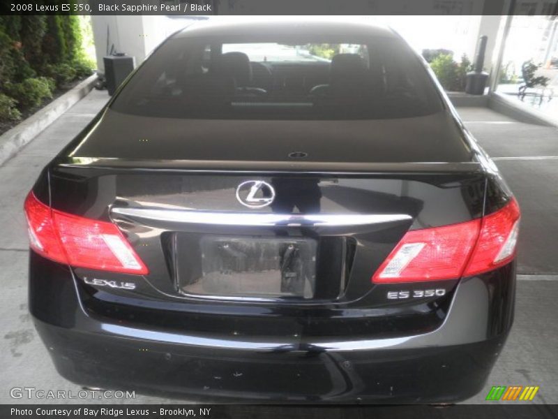 Black Sapphire Pearl / Black 2008 Lexus ES 350