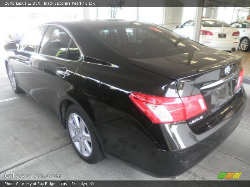 Black Sapphire Pearl / Black 2008 Lexus ES 350
