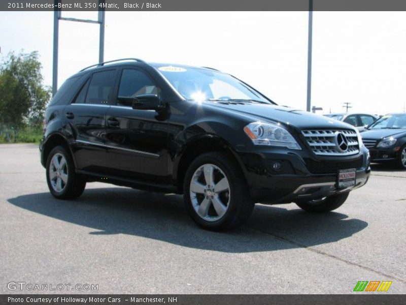 Black / Black 2011 Mercedes-Benz ML 350 4Matic