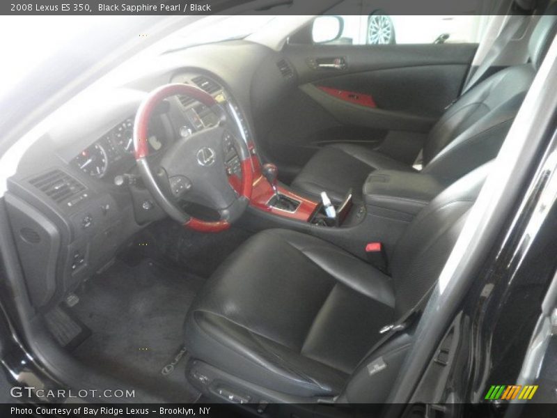 Black Sapphire Pearl / Black 2008 Lexus ES 350
