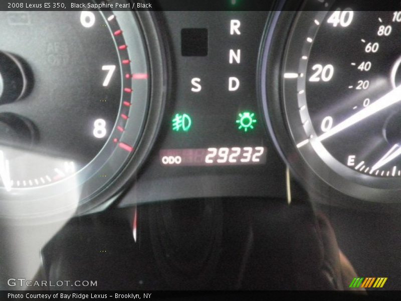Black Sapphire Pearl / Black 2008 Lexus ES 350