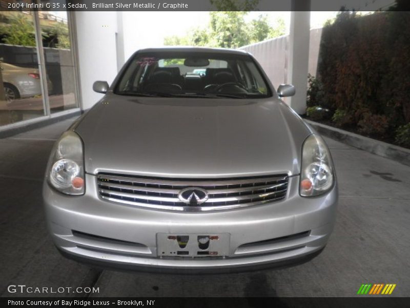 Brilliant Silver Metallic / Graphite 2004 Infiniti G 35 x Sedan