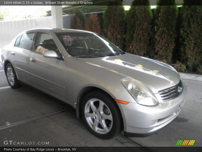 Brilliant Silver Metallic / Graphite 2004 Infiniti G 35 x Sedan